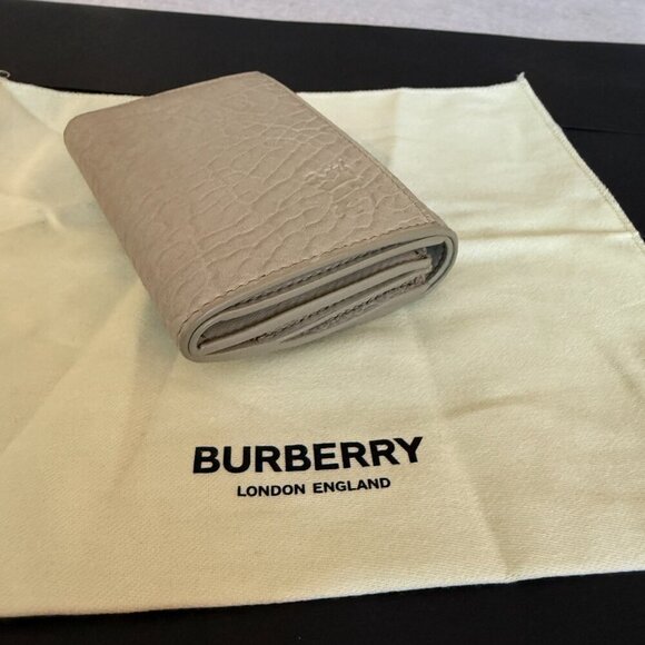 Burberry Women's Chess Hunter Leather Compact Tri-fold Wallet - Picture 4 of 15